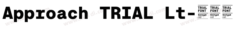 Approach TRIAL Lt字体转换